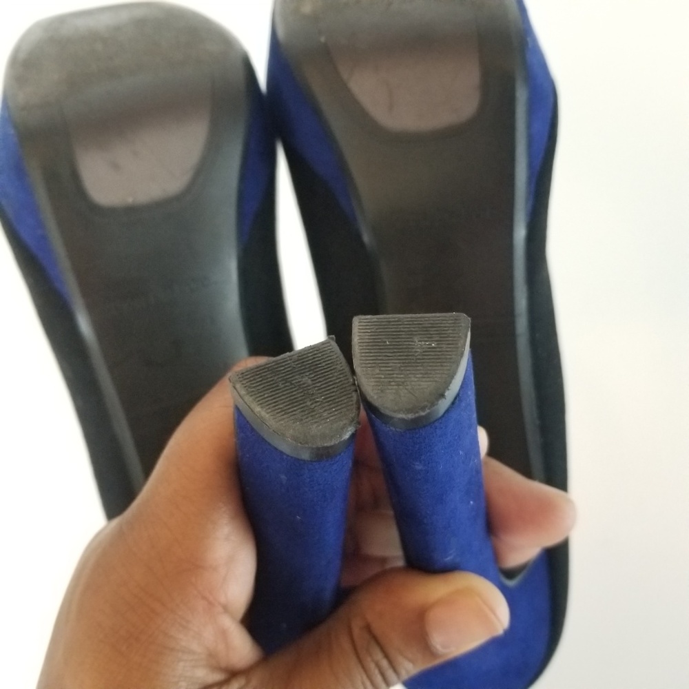SOLD π« Zara Trafaluc Black&Blue Heels 8.5 - Picture 8 of 8